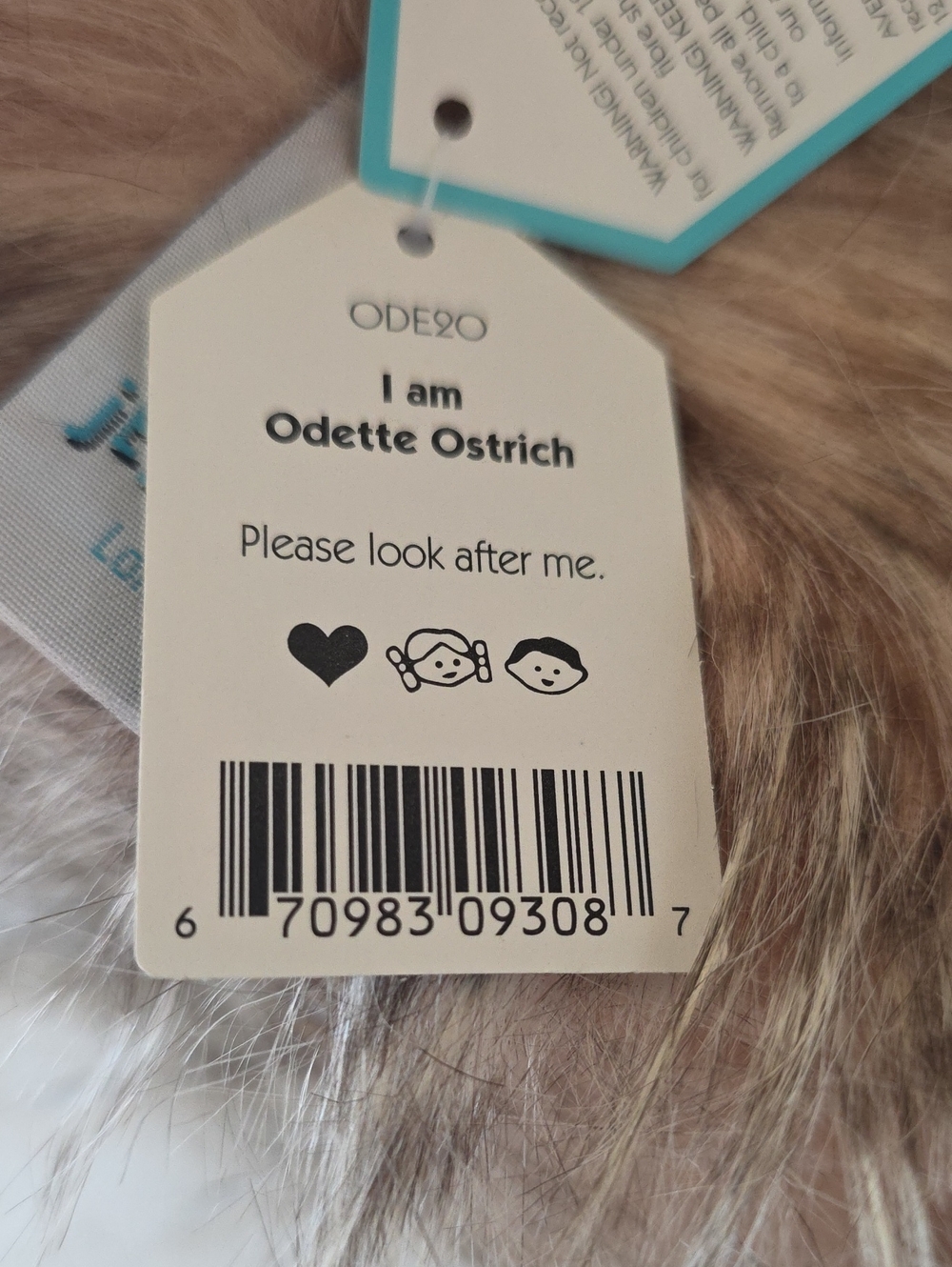 Jellycat NWT Retired Odette Ostrich 20" Plush Toy Stuffed Animal Bird Large - Picture 15 of 16